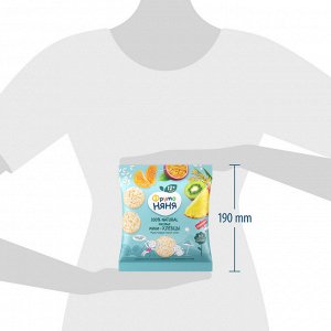 ФРУТОНЯНЯ Мини-хлебцы рисовые Мультифруктовый микс 30г