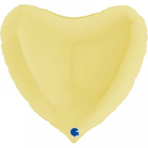 Г Б/РИС СЕРДЦЕ 36" Пастель Matte Yellow