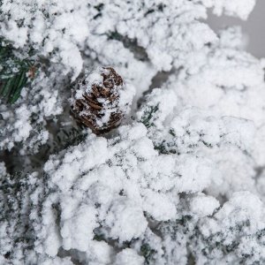 Ёлка "Элит снежная" с шишками (литые ветки) 180 см, d нижнего яруса 120 см, 350 веток
