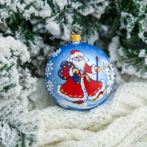 Шар "Дед Мороз" 8,5 см  микс