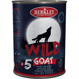 Berkley Wild конс 400гр д/соб №5 Коза/Сельдерей/Яблоки/Лесные ягоды