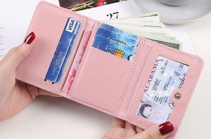 Женский кошелек с декоративным бантиком маленький