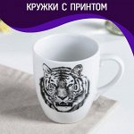 Кружки, чашки керамические с принтом, рисунком