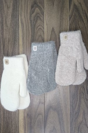 Варежки женские 8167, шерсть (цвета в ассортименте)