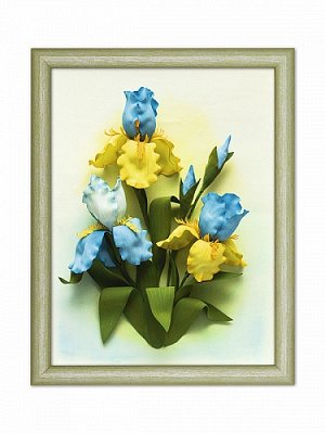 3 D картина из фоамирана "Ирисы"