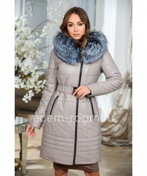 Женское пальто из эко-кожи для зимыАртикул: EN-26867-2-95-SR-CH