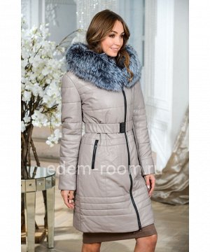 Женское пальто из эко-кожи для зимыАртикул: EN-26867-2-95-SR-CH