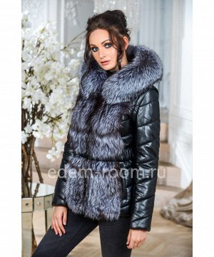 Зимняя куртка-жилет из из меха лисыАртикул: EN-532-2-65-CH-CH
