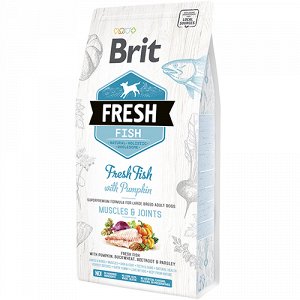 Brit Fresh Adult Large д/соб круп.пород Рыба/Тыква 2,5кг