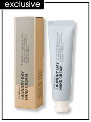Крем для рук, аромат чистоты, 30 гр /  Medi Flower Délicat Hand Cream (Piece) - Laundry Day