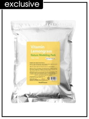 Medi Flower Маска для лица альгинатная моделирующая с витамином Лемонграсс Modeling Pack Nature Vitamin Lemongrass, 500 гр