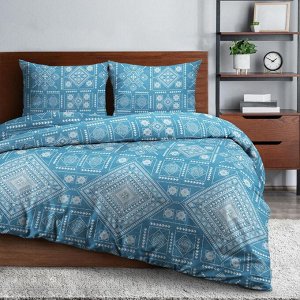 КПБ евро бязь "Wenge" (70х70) рис. 60253-1/60263-1 Lace
