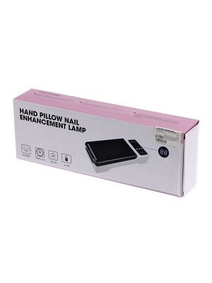 Лампа для маникюра, LED, 24 диода, 72 Вт, USB, складная, с дисплеем, белая