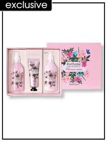 Набор корейской косметики для ухода за телом c цветочным ароматом Medi Flower Body Care Special Set Perfume Romantic Holiday, 300/300 мл /80 гр