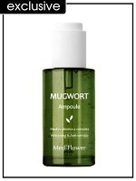Medi Flower Сыворотка для проблемной кожи лица успокаивающая с полынью Ampoule Mugwort Whitening&amp;Anyi-Wrinkle, 50 мл