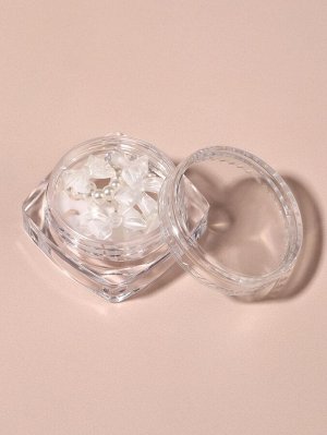 Фигурки для декора «Сердечки и бантики», объёмные, белые