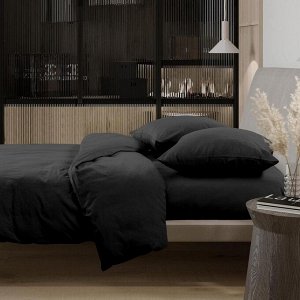КПБ евро перкаль Актив "Wenge" (70х70) рис. 86661-13 Charcoal