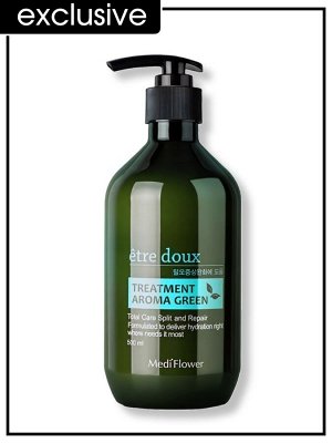 Medi Flower Etre Doux Hair Treatment Aroma Green Маска для волос против выпадения волос с морским комплексом, 500 мл