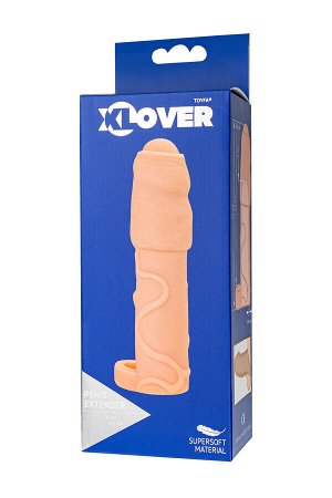 Насадка на пенис XLover by TOYFA для увеличения размера, TPE, телесный, 16 см