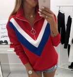 Толстовка с принтом,красный