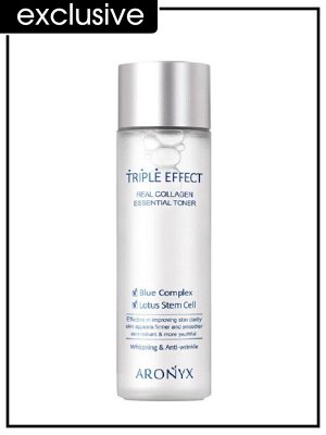 Aronyx Тонер для лица укрепляющий с морским коллагеном Toner Essential Triple Effect Real Collagen, 150 мл