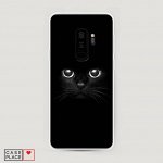 Силиконовый чехол Взгляд черной кошки на Samsung Galaxy S9 Plus