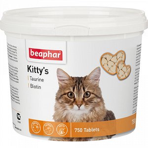 Beaphar Витамины д/кош Kitty`s Таурин/биотин 750шт