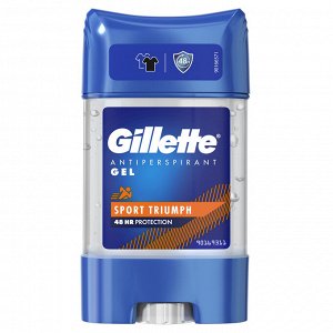 GILLETTE Гелевый дезодорант-антиперспирант Triumph Sport 70мл