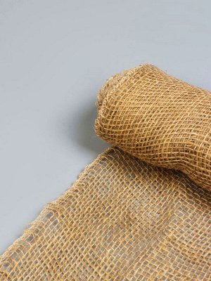 Лента из джута, 0,15 * 5 м, плотность 190 г/м*, плетение 26 * 26 нитей