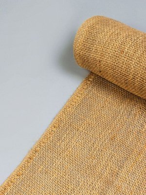 Джут натуральный, 1,1 * 5 м, плотность 260 г/м*, плетение 35 * 30 нитей