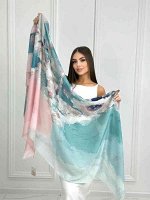 Женский палантин. Размер : 70*180 см. состав : 70 % бамбук хлопок 30 % хлопок