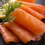Рыбка малосольная, копченая, морепродукты в масле