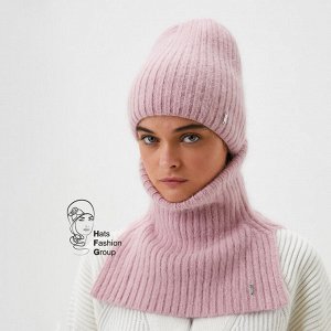 НАНИЯ к-т шапка, снуд женские, розовый