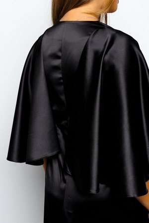 Платье длинное с воланами 397BLK