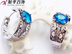 Серьги бижутерия родирование XJ 5806