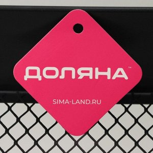 Этажерка напольная 3-х ярусная, 45.5x29.5x77.5 см, на колёсиках, чёрная