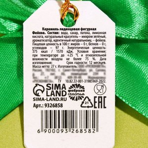 Леденец на палочке «23 февраля», танк, вкус: фейхоа, 27 г.