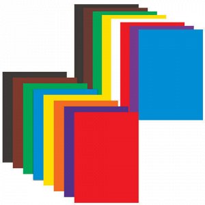 Набор цветного картона и бумаги А4 мелованные (глянцевые), 8