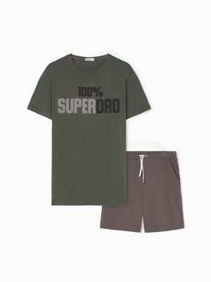 Пижама мужская KAFTAN "Super dad" размер