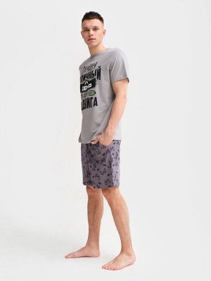Пижама мужская KAFTAN "Подвиг", серый