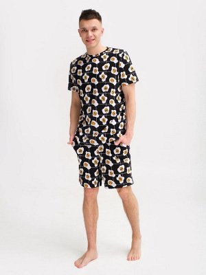 Пижама мужская KAFTAN "Яйца", черный