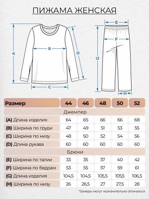 Пижама. Цвет: молочный/зеленая клетка