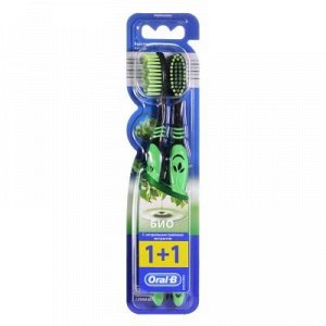 ORAL_B Зубная щетка Био 40 средняя 2шт