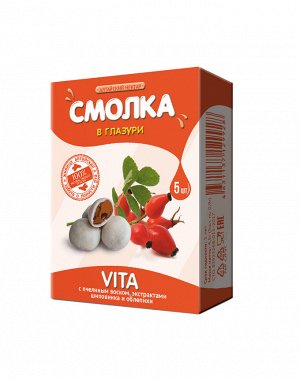 Смолка жевательная "Алтайская" VITA в глазури (с шиповником, облепихой и пчелиным воском)