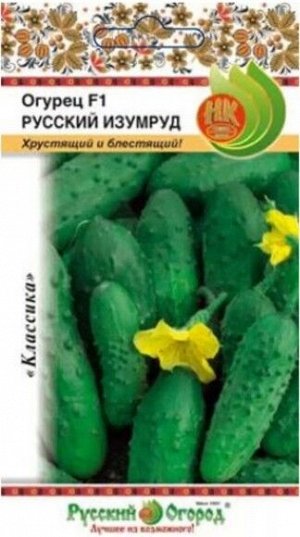 Огурец Русский изумруд F1 ЦВ/П (РУССКИЙ ОГОРОД) 10шт среднеспелый партенокарпический