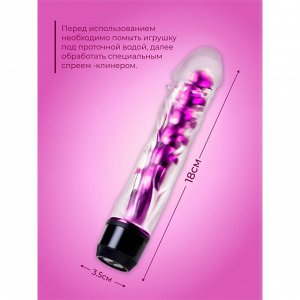 Вибратор реалистик, гелевый, 18 х 3,5 см