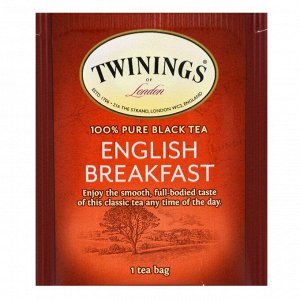 Twinings, Чай  - Английский завтрак - , 25 пакетиков, 50 г (1.76 oz)