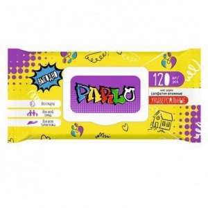 ARVITEX Parlo Салфетки влажные д/всей семьи универсальные 120 шт. с крышкой