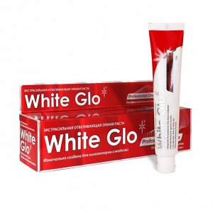 Зубная паста White Glo Professional Choice. 100гр. Профессиональный выбор. Специальная эффективная формула отбеливающая и высветляющая зубы. Содержит маcло семян шиповника с витаминами А,С,Е .