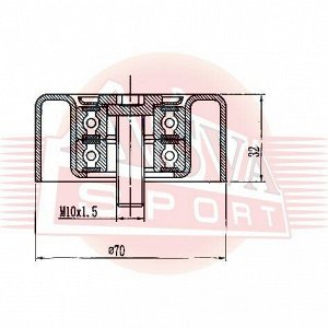 Ролик навесного оборудования Asva натяжной, арт. TYBP-007